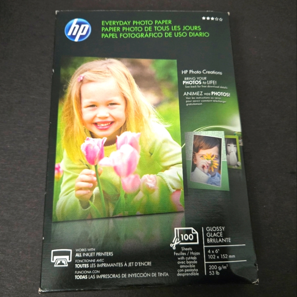 HP Photo Paper 4 x 6 Inches - 100 Sheets